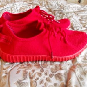 Red Fashion Women Sneakers Casual Sports Athletic